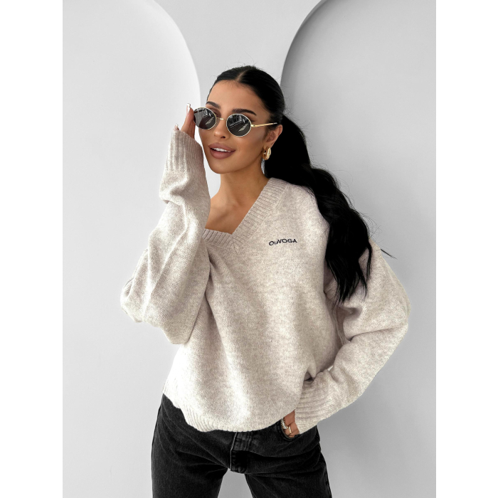 SWETER OVERSIZE OLAVOGA ZOTO BEIGE