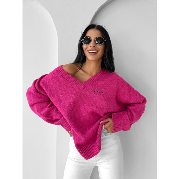SWETER OVERSIZE OLAVOGA ZOTO NEON PINK