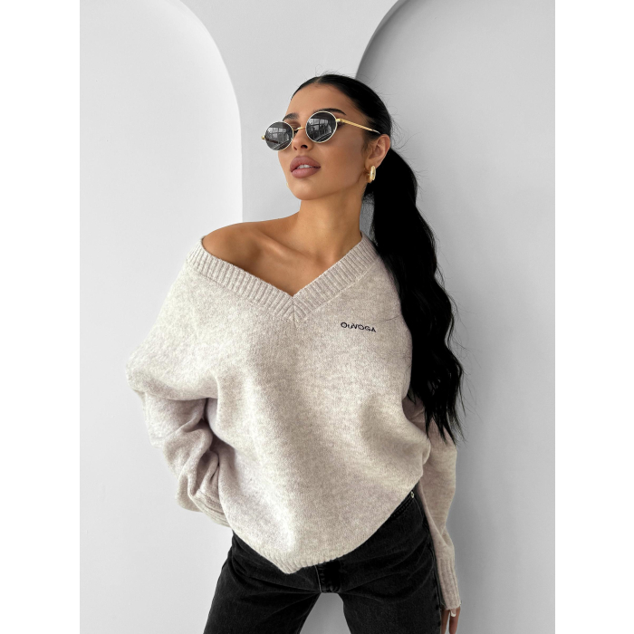 SWETER OVERSIZE OLAVOGA ZOTO BEIGE