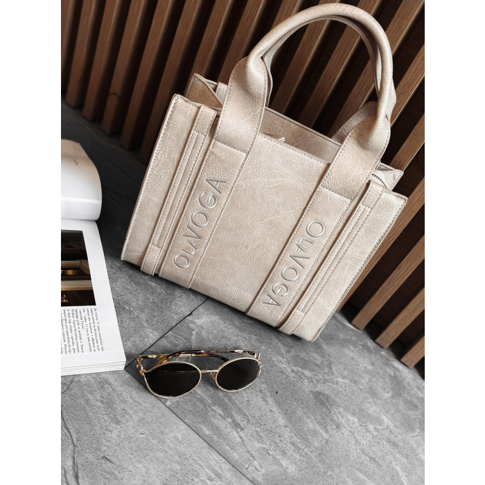 TOREBKA Z EKOSKÓRY OLAVOGA VANELLOPE BEIGE