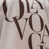 BLUZKA T-SHIRT DAMSKI OVERSIZE OLAVOGA MORNING FOG BEIGIE