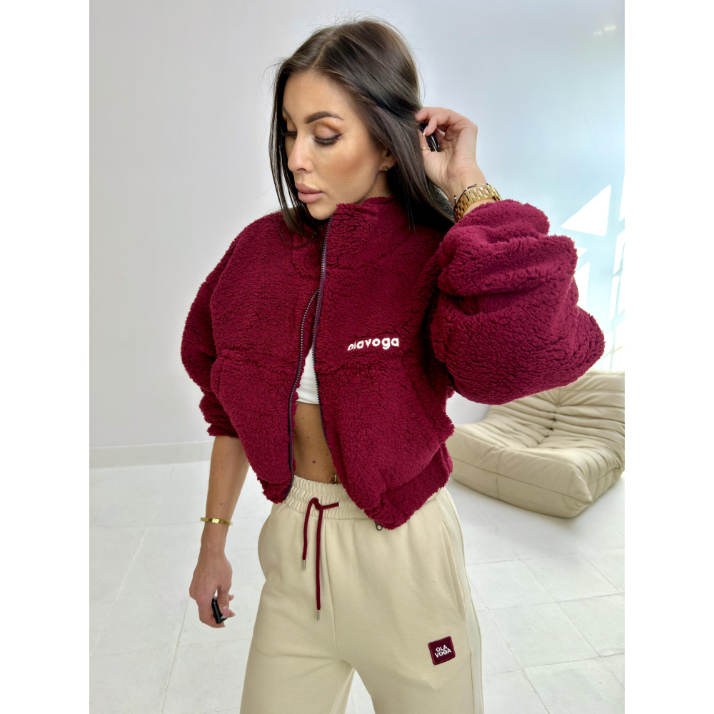BLUZA DAMSKA MIŚ OLAVOGA KEEP BURGUND