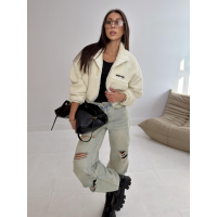 BLUZA DAMSKA MIŚ OLAVOGA KEEP ECRU
