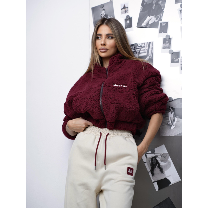 BLUZA DAMSKA MIŚ OLAVOGA KEEP BURGUND