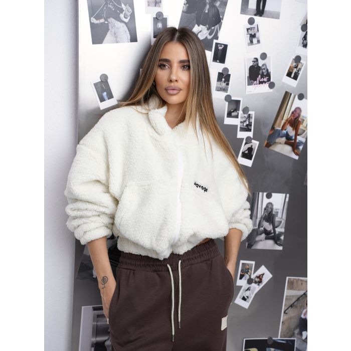 BLUZA DAMSKA MIŚ OLAVOGA KEEP ECRU