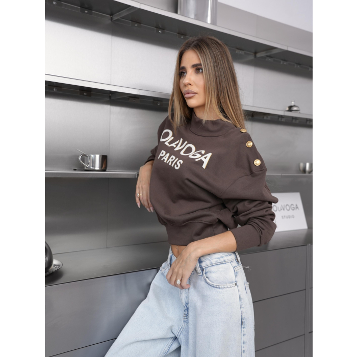 BLUZA DAMSKA OLAVOGA ONCY BROWN