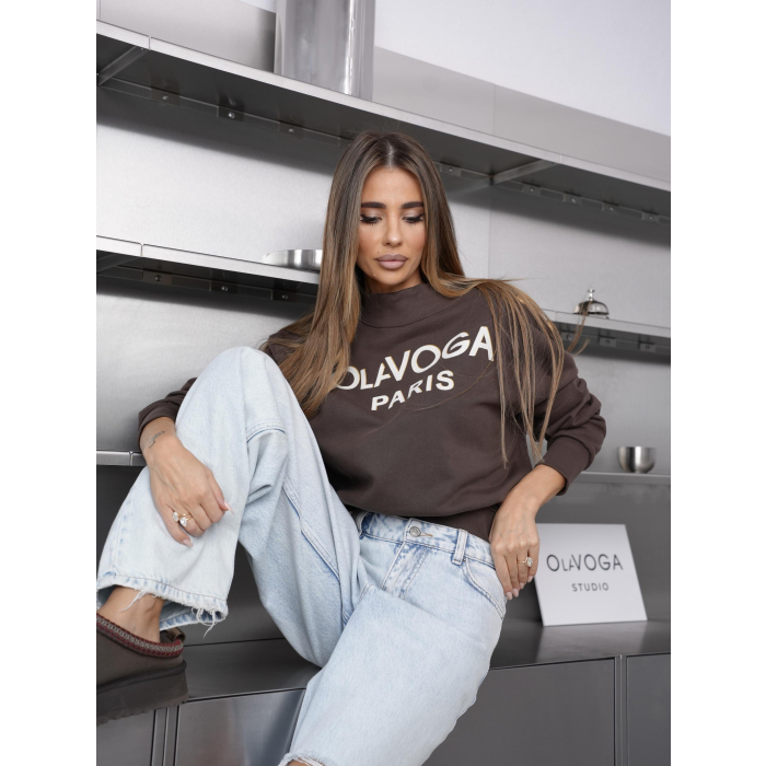 BLUZA DAMSKA OLAVOGA ONCY BROWN