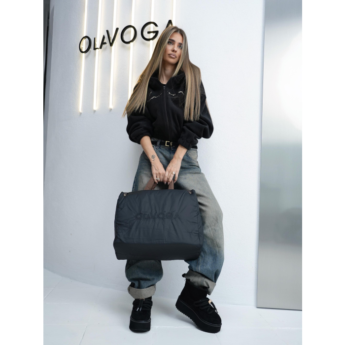 BLUZA DAMSKA POLAR OLAVOGA DIRECTION BLACK