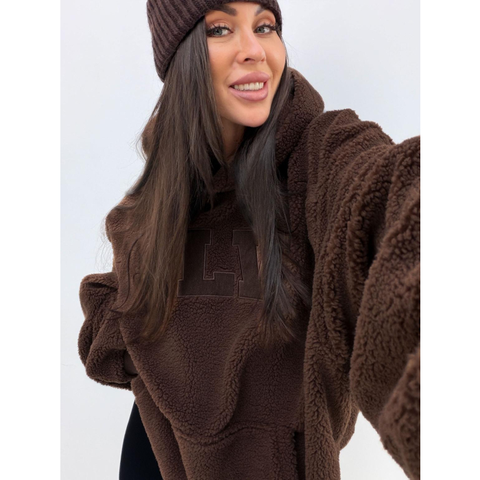 BLUZA DAMSKA POLAR UNISEX OLAVOGA OROFIOU BROWN