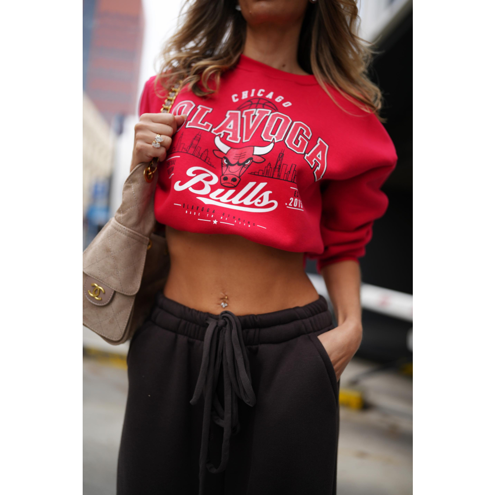 BLUZA DRESOWA DAMSKA OLAVOGA FLANO RED BLUZA DRESOWA DAMSKA OLAVOGA FLANO RED