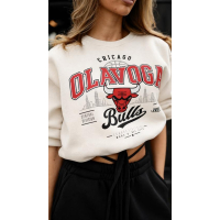 BLUZA DRESOWA DAMSKA OLAVOGA FLANO ECRU