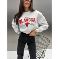 BLUZA DRESOWA DAMSKA OLAVOGA FLANO ECRU