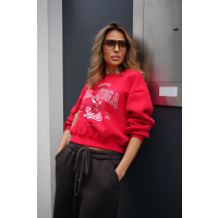 BLUZA DRESOWA DAMSKA OLAVOGA FLANO RED
