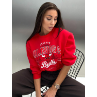 BLUZA DRESOWA DAMSKA OLAVOGA FLANO RED