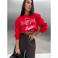 BLUZA DRESOWA DAMSKA OLAVOGA FLANO RED