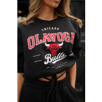 BLUZA DRESOWA DAMSKA OLAVOGA FLANO BLACK