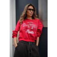 BLUZA DRESOWA DAMSKA OLAVOGA FLANO RED