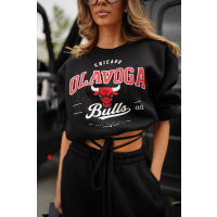 BLUZA DRESOWA DAMSKA OLAVOGA FLANO BLACK