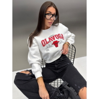 BLUZA DRESOWA DAMSKA OLAVOGA FLANO ECRU