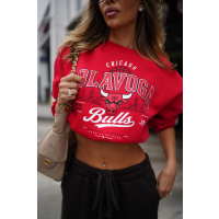 BLUZA DRESOWA DAMSKA OLAVOGA FLANO RED