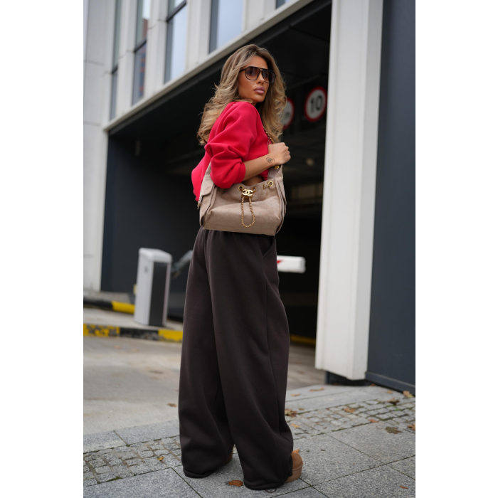 BLUZA DRESOWA DAMSKA OLAVOGA FLANO RED