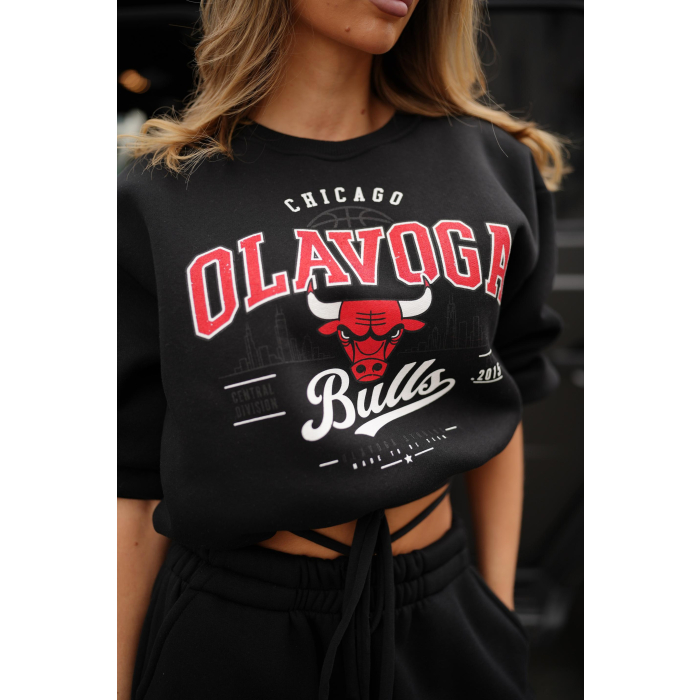 BLUZA DRESOWA DAMSKA OLAVOGA FLANO BLACK
