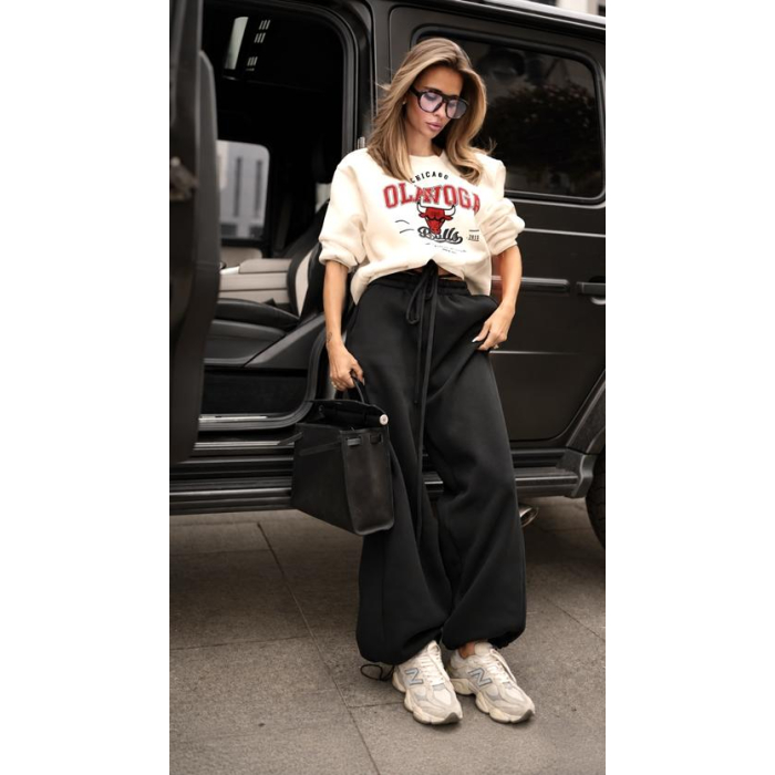 BLUZA DRESOWA DAMSKA OLAVOGA FLANO ECRU