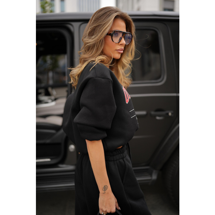 BLUZA DRESOWA DAMSKA OLAVOGA FLANO BLACK