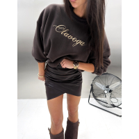 BLUZA DRESOWA DAMSKA KRATA OLAVOGA RETOA BROWN