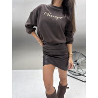 BLUZA DRESOWA DAMSKA KRATA OLAVOGA RETOA BROWN