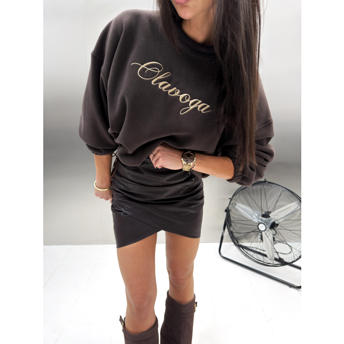 BLUZA DRESOWA DAMSKA KRATA OLAVOGA RETOA BROWN