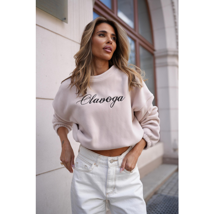 BLUZA DRESOWA DAMSKA KRATA OLAVOGA RETOA BEIGE