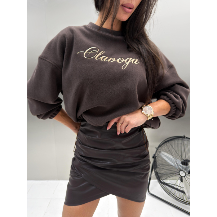 BLUZA DRESOWA DAMSKA KRATA OLAVOGA RETOA BROWN
