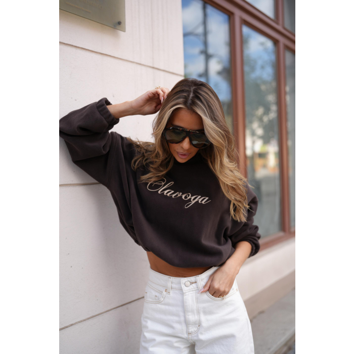 BLUZA DRESOWA DAMSKA KRATA OLAVOGA RETOA BROWN