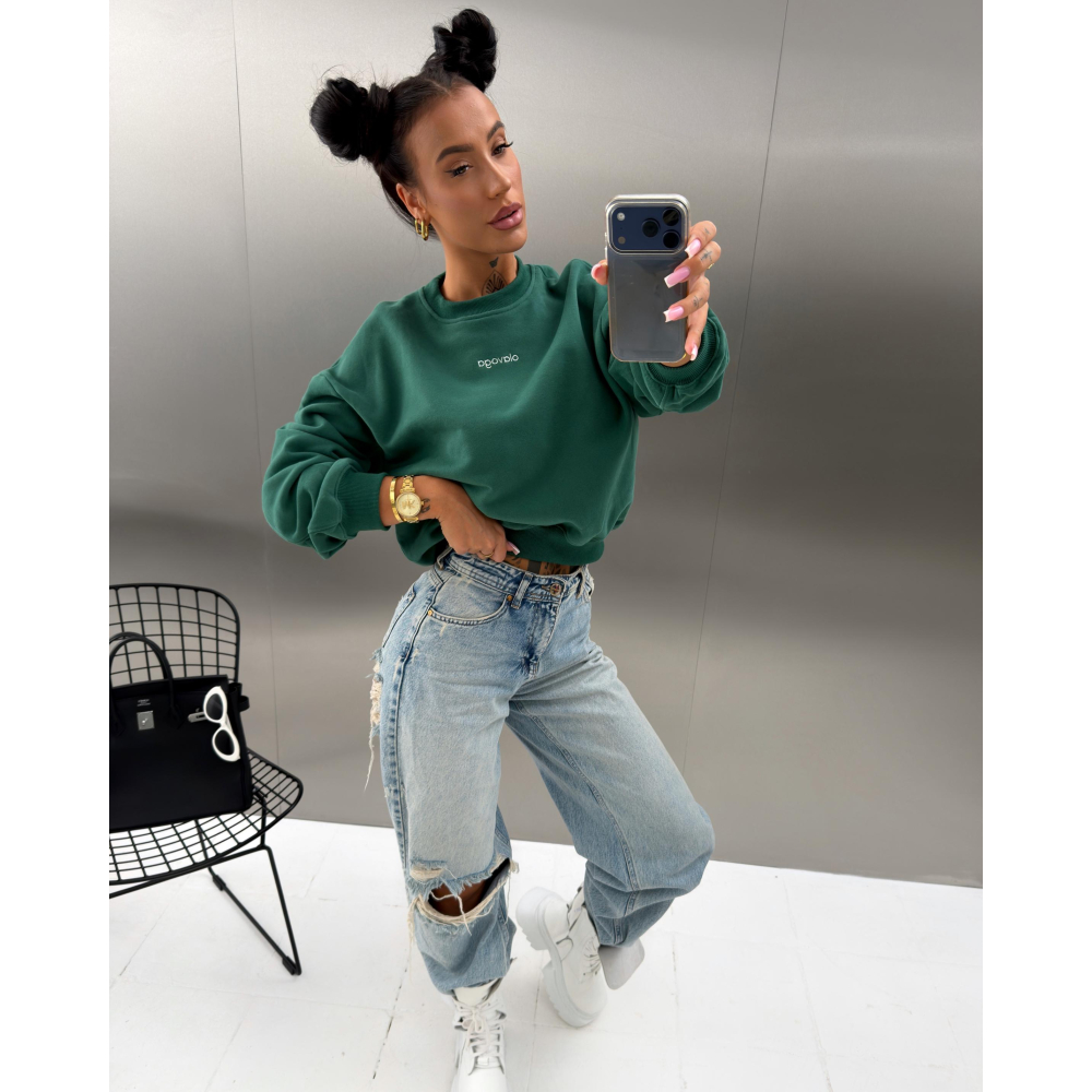 BLUZA DRESOWA DAMSKA OLAVOGA DAWN GREEN BLUZA DRESOWA DAMSKA OLAVOGA DAWN GREEN