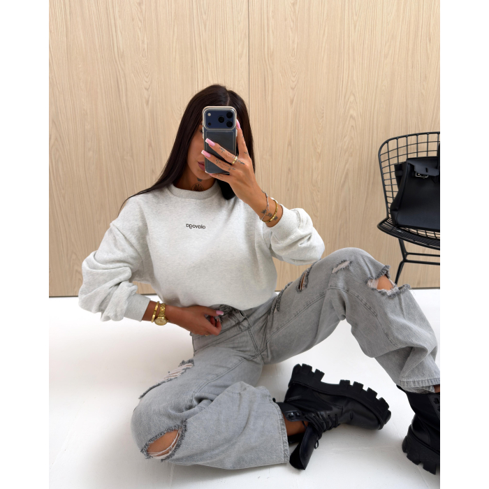BLUZA DRESOWA DAMSKA OLAVOGA DAWN GRAY