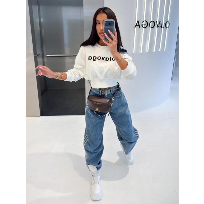 BLUZA DRESOWA DAMSKA OLAVOGA FRESH ECRU