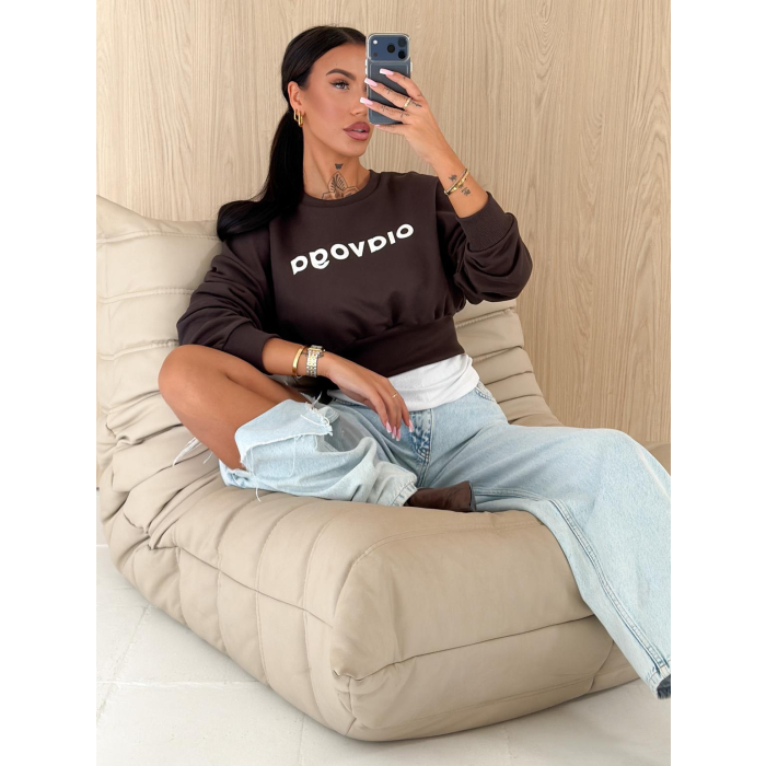 BLUZA DRESOWA DAMSKA OLAVOGA FRESH BROWN