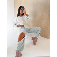 BLUZA DRESOWA DAMSKA OLAVOGA LULU GRAY
