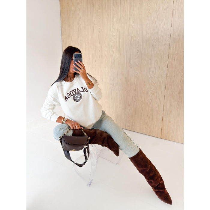 BLUZA DRESOWA DAMSKA OLAVOGA LULU ECRU