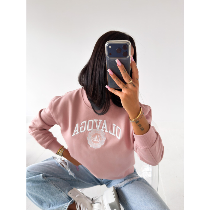 BLUZA DRESOWA DAMSKA OLAVOGA LULU PINK