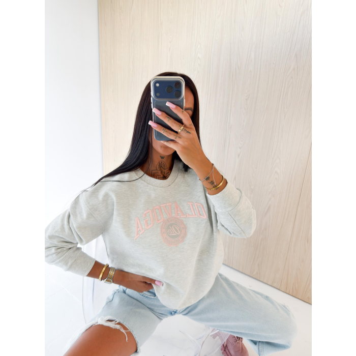 BLUZA DRESOWA DAMSKA OLAVOGA LULU GRAY