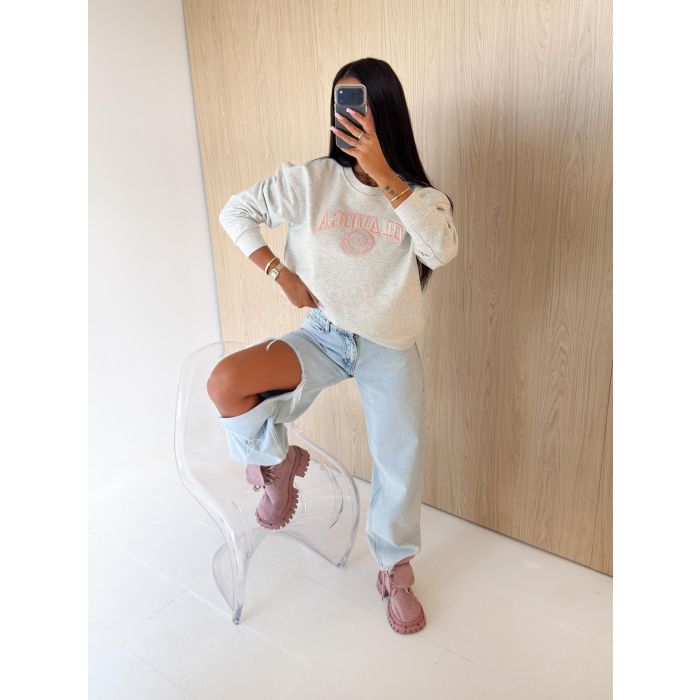 BLUZA DRESOWA DAMSKA OLAVOGA LULU GRAY