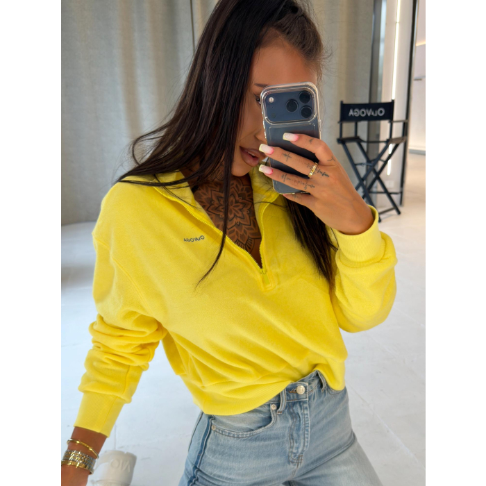 BLUZA DRESOWA DAMSKA OLAVOGA NACY YELLOW