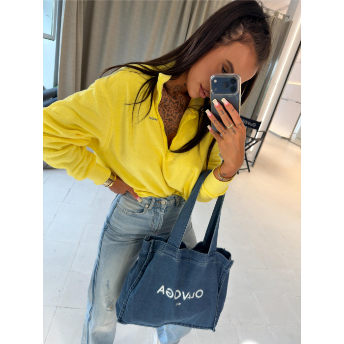 BLUZA DRESOWA DAMSKA OLAVOGA NACY YELLOW