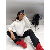 BLUZA DRESOWA DAMSKA OLAVOGA NOVIA ECRU