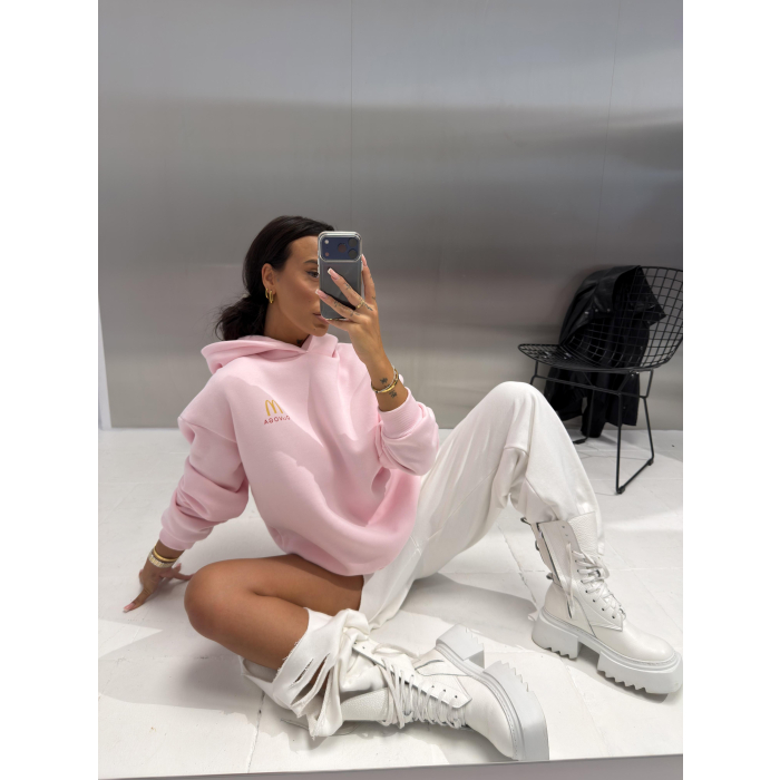 BLUZA DRESOWA DAMSKA OLAVOGA NOVIA PUDER
