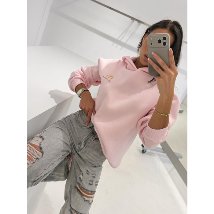 BLUZA DRESOWA DAMSKA OLAVOGA NOVIA PUDER
