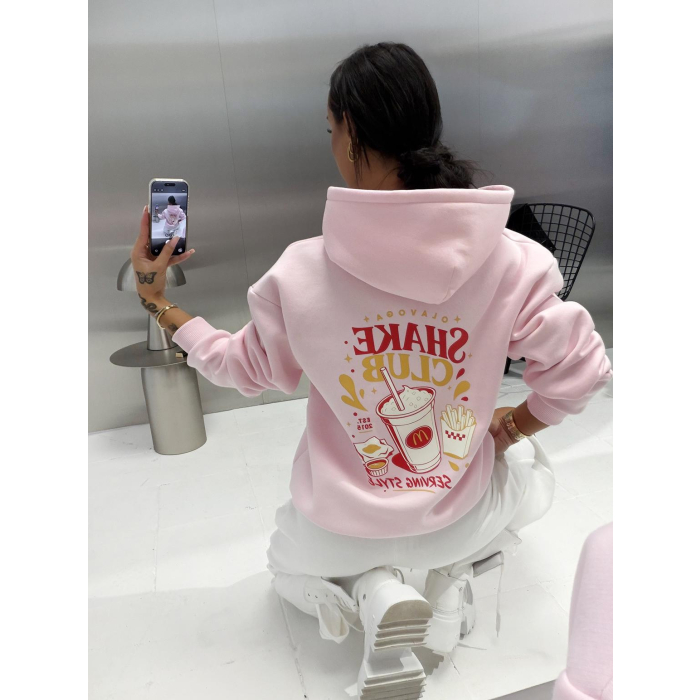 BLUZA DRESOWA DAMSKA OLAVOGA NOVIA PUDER