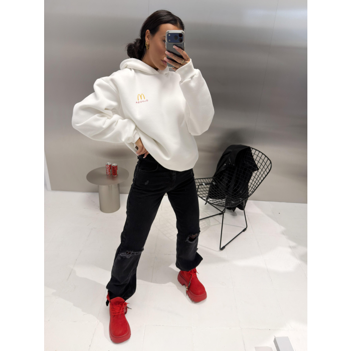 BLUZA DRESOWA DAMSKA OLAVOGA NOVIA ECRU